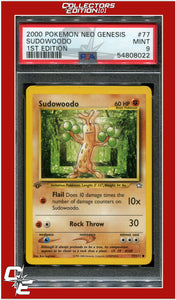 Neo Genesis 1st Edition 77 Sudowoodo PSA 9