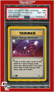 Neo Genesis 1st Edition 89 Super Energy Retrieval PSA 8