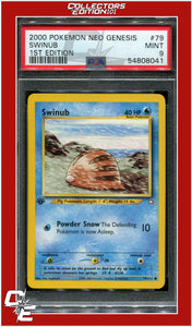 Neo Genesis 1st Edition 79 Swinub PSA 9