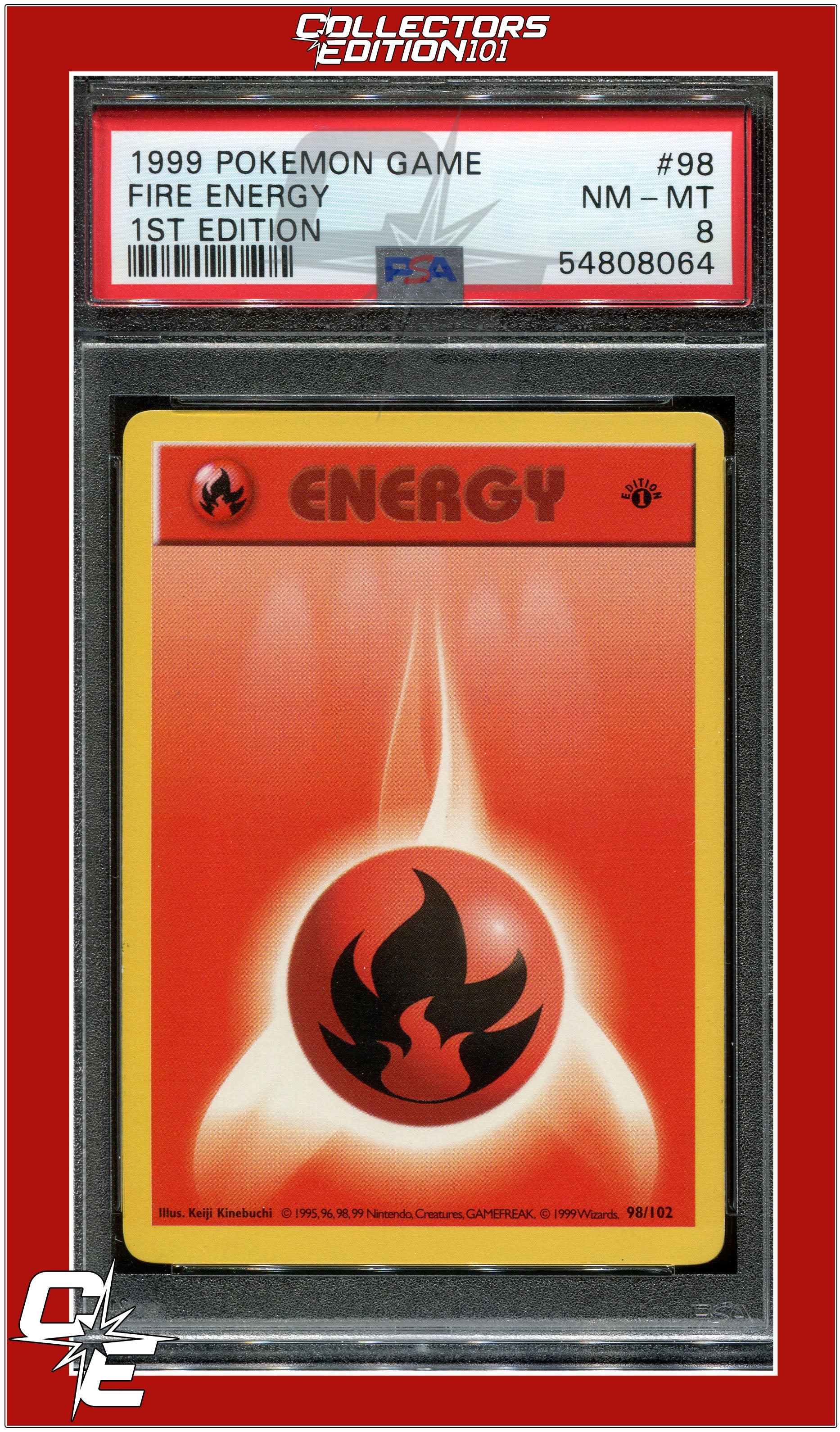 Fire Energy 8.5 discount CGC Burning Shadows Holo (2017) Pokemon With Sub Grades