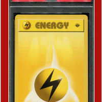 Base Set 100 Lightning Energy 1st Edition PSA 7
