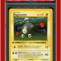 Base Set 53 Magnemite 1st Edition PSA 8