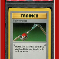 Base Set 83 Maintenance 1st Edition PSA 9