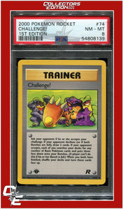 Team Rocket 74 Challenge! 1st Edition PSA 8