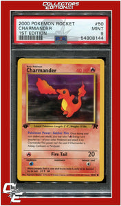 Team Rocket 50 Charmander 1st Edition PSA 9