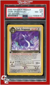 Team Rocket 33 Dark Dragonair 1st Edition PSA 8