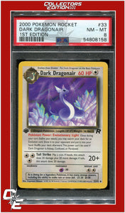 Team Rocket 33 Dark Dragonair 1st Edition PSA 8