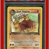 Team Rocket 23 Dark Dugtrio 1st Edition PSA 7