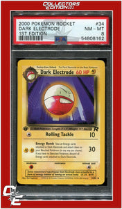 Team Rocket 34 Dark Electrode 1st Edition PSA 8