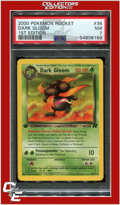 Team Rocket 36 Dark Gloom 1st Edition PSA 7