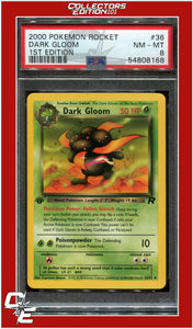 Team Rocket 36 Dark Gloom 1st Edition PSA 8