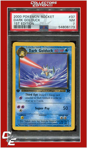 Team Rocket 37 Dark Golduck 1st Edition PSA 7