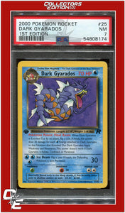 Team Rocket 25 Dark Gyarados 1st Edition PSA 7