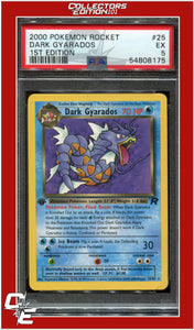 Team Rocket 25 Dark Gyarados 1st Edition PSA 5