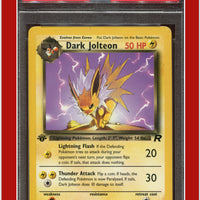 Team Rocket 38 Dark Jolteon 1st Edition PSA 8