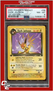 Team Rocket 38 Dark Jolteon 1st Edition PSA 8