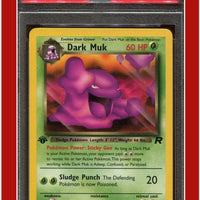 Team Rocket 41 Dark Muk 1st Edition PSA 8