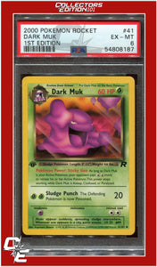 Team Rocket 41 Dark Muk 1st Edition PSA 6