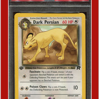 Team Rocket 42 Dark Persian 1st Edition PSA 8