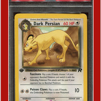 Team Rocket 42 Dark Persian 1st Edition PSA 8