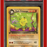 Team Rocket 43 Dark Primeape 1st Edition PSA 8