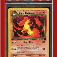 Team Rocket 44 Dark Rapidash 1st Edition PSA 7