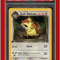 Team Rocket 51 Dark Raticate 1st Edition PSA 8