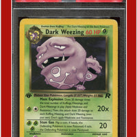 Team Rocket 31 Dark Weezing 1st Edition PSA 6