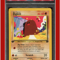 Team Rocket 52 Diglett 1st Edition PSA 9