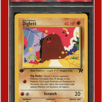 Team Rocket 52 Diglett 1st Edition PSA 4