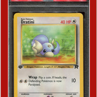 Team Rocket 53 Dratini 1st Edition PSA 7