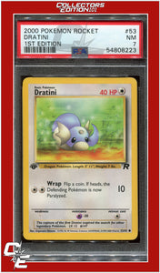 Team Rocket 53 Dratini 1st Edition PSA 7