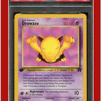 Team Rocket 54 Drowzee 1st Edition PSA 8