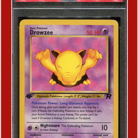 Team Rocket 54 Drowzee 1st Edition PSA 8