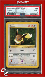 Team Rocket 55 Eevee 1st Edition PSA 9