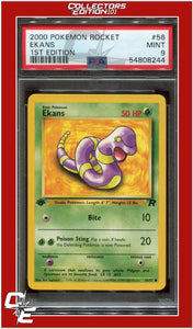 Team Rocket 56 Ekans 1st Edition PSA 9