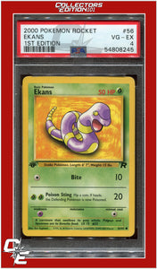 Team Rocket 56 Ekans 1st Edition PSA 4