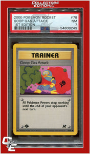 Team Rocket 78 Goop Gas Attack 1st Edition PSA 7