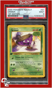 Team Rocket 57 Grimer 1st Edition PSA 9