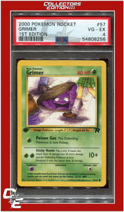 Team Rocket 57 Grimer 1st Edition PSA 4