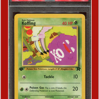 Team Rocket 58 Koffing 1st Edition PSA 8