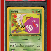 Team Rocket 58 Koffing 1st Edition PSA 8