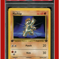 Team Rocket 59 Machop 1st Edition PSA 9