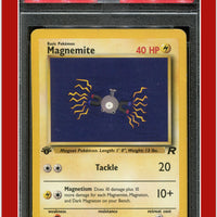 Team Rocket 60 Magnemite 1st Edition PSA 5