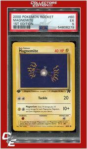 Team Rocket 60 Magnemite 1st Edition PSA 5