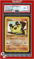 Team Rocket 61 Mankey 1st Edition PSA 8
