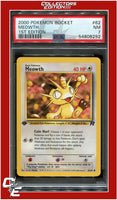 Team Rocket 62 Meowth 1st Edition PSA 7
