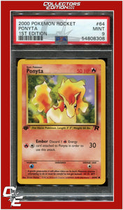 Team Rocket 64 Ponyta 1st Edition PSA 9