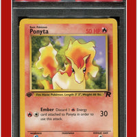 Team Rocket 64 Ponyta 1st Edition PSA 8