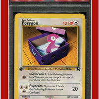 Team Rocket 48 Porygon 1st Edition PSA 7